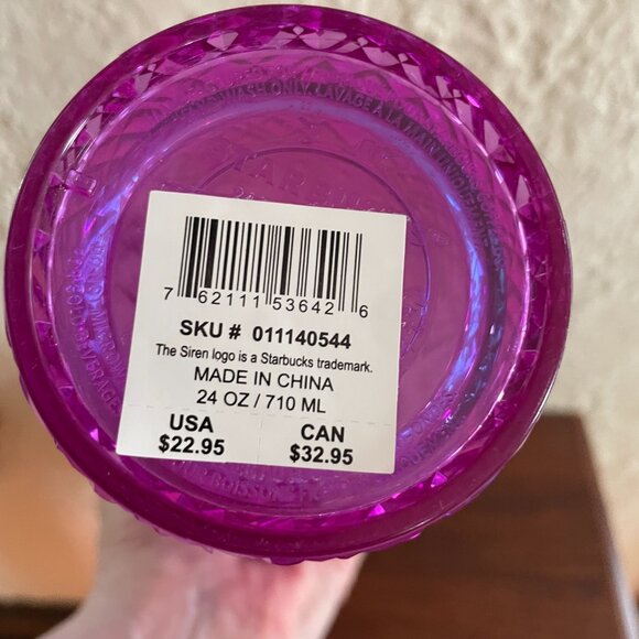 Starbucks 2023 Light Purple Taffy Jeweled Venti Cold Cup - Picture 4 of 5